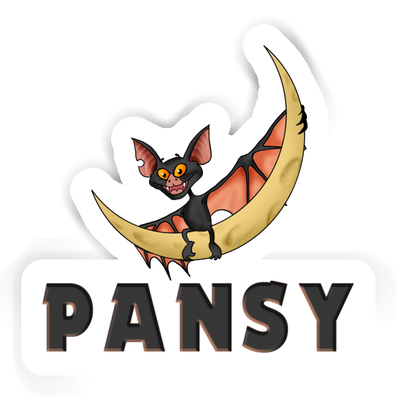 Pansy Sticker Bat Laptop Image