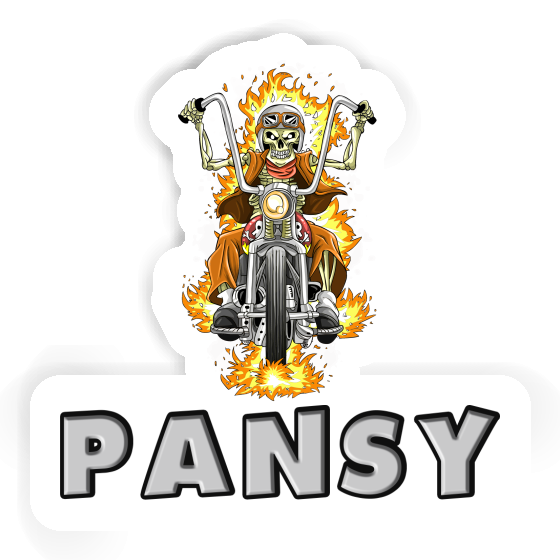 Sticker Pansy Motorbike Rider Gift package Image