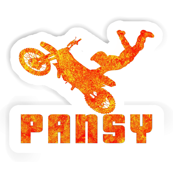 Sticker Pansy Motocross Jumper Notebook Image