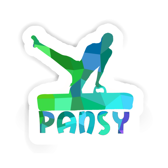 Gymnast Sticker Pansy Notebook Image