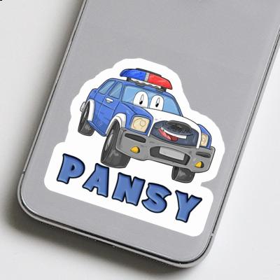 Polizeiauto Sticker Pansy Image