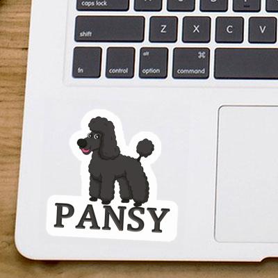 Pansy Sticker Poodle Image