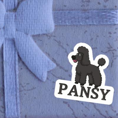 Pansy Sticker Poodle Notebook Image