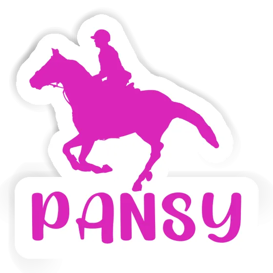 Horse Rider Sticker Pansy Gift package Image