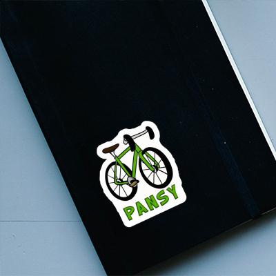 Sticker Racing Bicycle Pansy Image