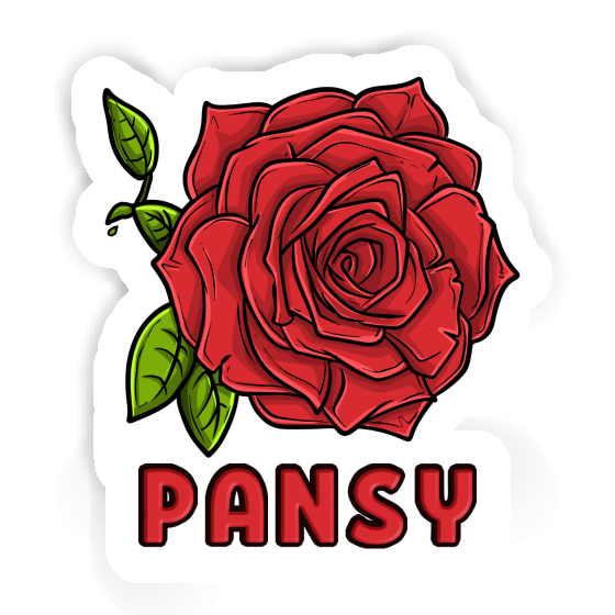 Sticker Pansy Rose Gift package Image