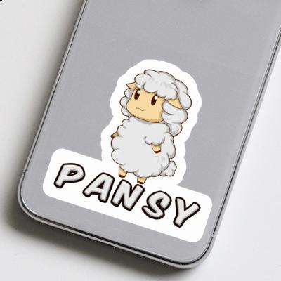 Sticker Sheep Pansy Notebook Image