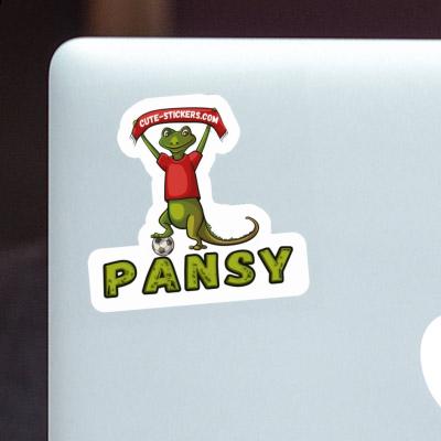 Sticker Pansy Eidechse Laptop Image