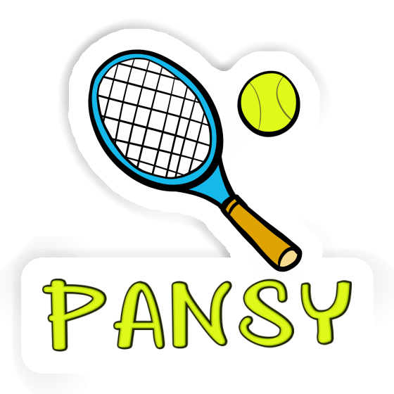 Sticker Tennis Racket Pansy Gift package Image