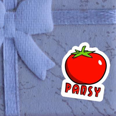 Pansy Sticker Tomato Notebook Image