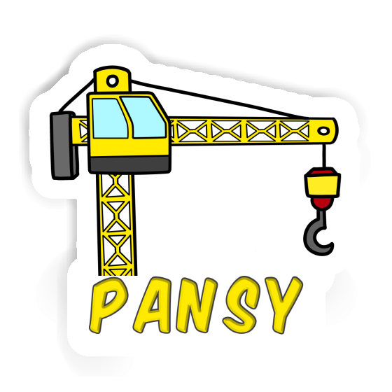 Sticker Pansy Tower Crane Image