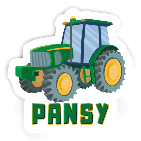 Sticker Tractor Pansy Gift package Image