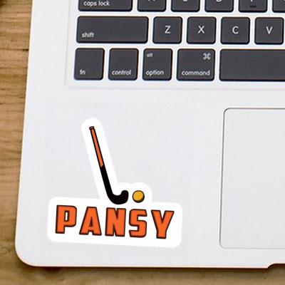 Pansy Sticker Floorball Stick Notebook Image