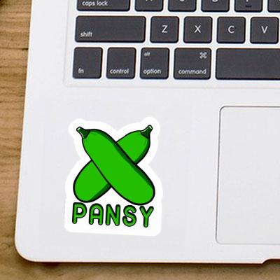 Pansy Sticker Zucchini Notebook Image