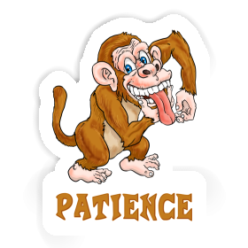 Patience Sticker Gorilla Image
