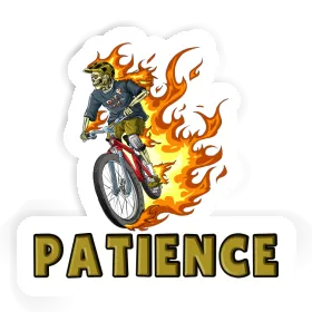 Patience Aufkleber Mountainbiker Image