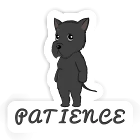 Autocollant Schnauzer géant Patience Image