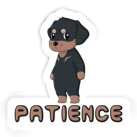 Patience Autocollant Rottweiler Image