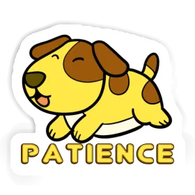 Patience Autocollant Chien Image