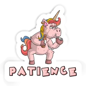 Sticker Patience Smoking Unicorn Image