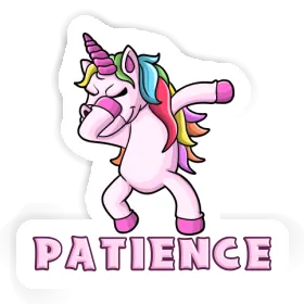 Dabbing Unicorn Sticker Patience Image