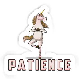 Sticker Patience Yoga Unicorn Image