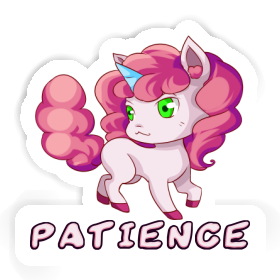 Patience Sticker Unicorn Image