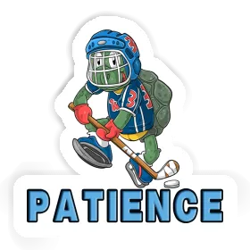 Sticker Patience Hockey Player Image