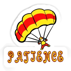 Patience Sticker Skydiver Image