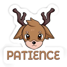 Patience Sticker Deerhead Image