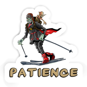 Sticker Telemarker Patience Image