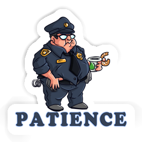 Sticker Patience Police Officer Image
