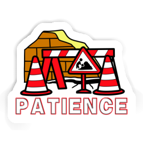 Patience Autocollant Construction de routes Image
