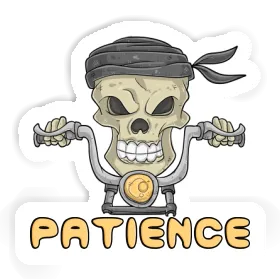 Motorbike Rider Sticker Patience Image