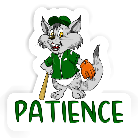 Autocollant Chat de baseball Patience Laptop Autocollant Chat de baseball Patience Laptop Image