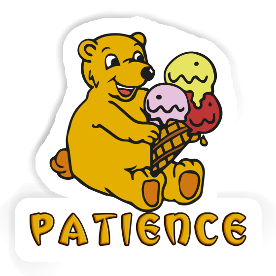 Autocollant Ours de glace Patience Autocollant Ours de glace Patience Image
