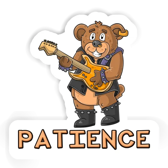 Aufkleber Patience Gitarrist Notebook Aufkleber Patience Gitarrist Gift package Image