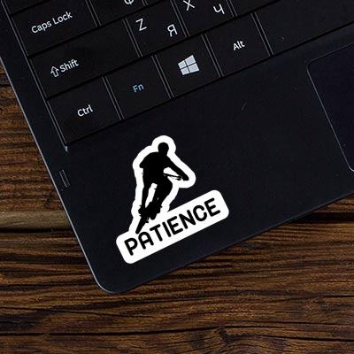 Biker Sticker Patience Laptop Image