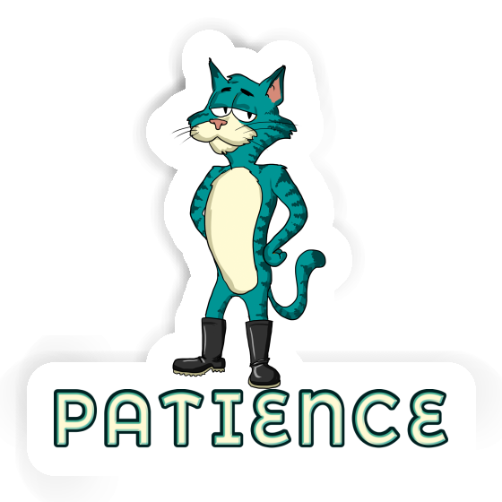 Patience Autocollant Chat Notebook Patience Autocollant Chat Gift package Image