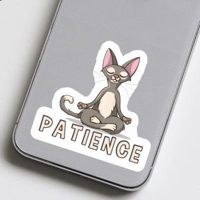 Chat de yoga Autocollant Patience Notebook Chat de yoga Autocollant Patience Notebook Image