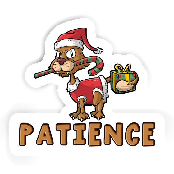 Autocollant Chat de Noël Patience Laptop Autocollant Chat de Noël Patience Laptop Image