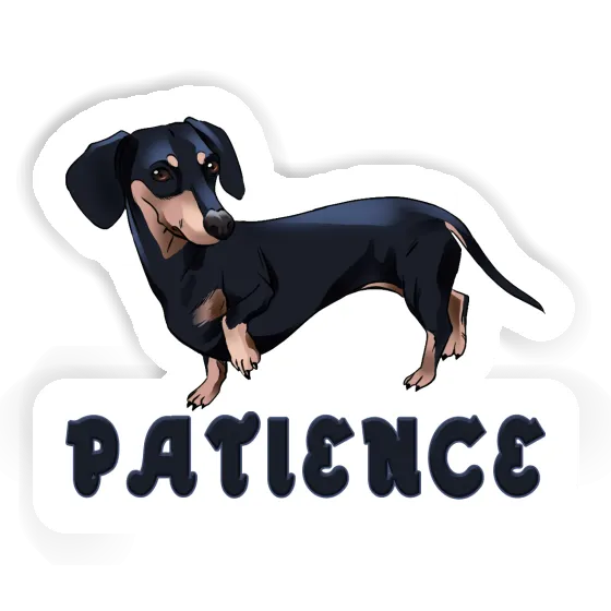 Autocollant Patience Teckel Laptop Autocollant Patience Teckel Laptop Image