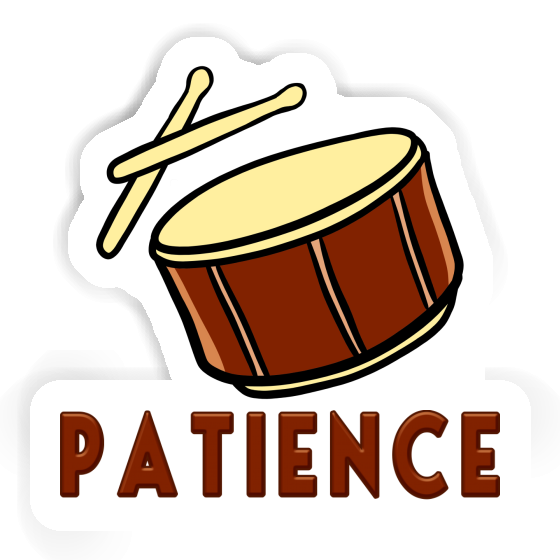 Autocollant Patience Tambour Autocollant Patience Tambour Image