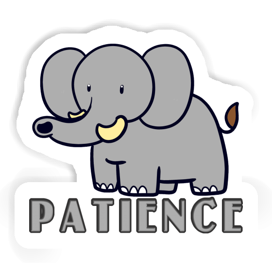 Éléphant Autocollant Patience Laptop Éléphant Autocollant Patience Laptop Image
