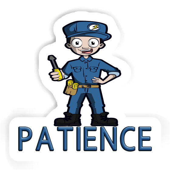 Patience Sticker Electrician Laptop Patience Sticker Electrician Laptop Image