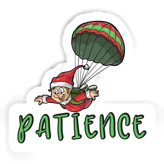 Patience Sticker Skydiver Notebook Patience Sticker Skydiver Gift package Image
