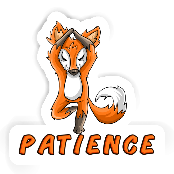 Sticker Yoga Fox Patience Notebook Sticker Yoga Fox Patience Gift package Image
