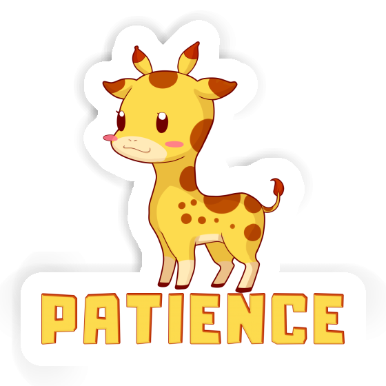 Giraffe Sticker Patience Notebook Giraffe Sticker Patience Notebook Image