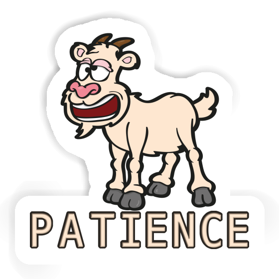 Sticker Patience Goat Laptop Image