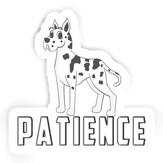 Autocollant Grand Danois Patience Autocollant Grand Danois Patience Image
